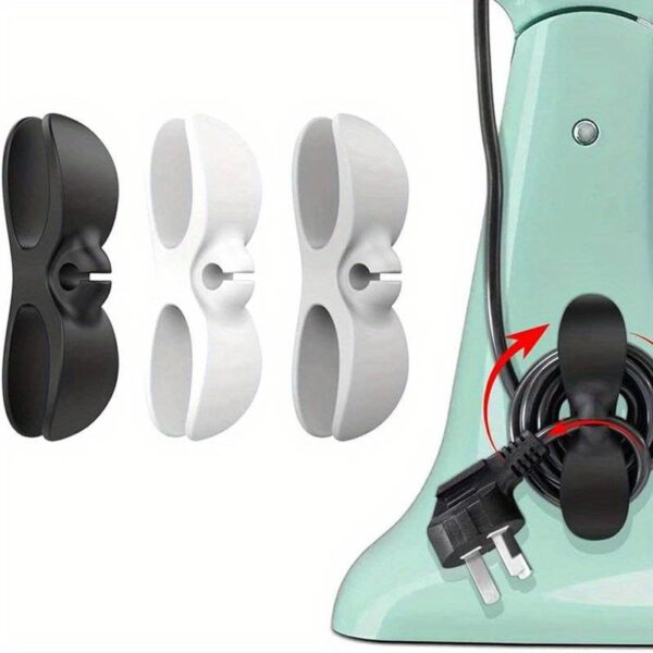 6 piezas de clips de cable de silicona - Sistema de organizador de cordones para electrodomésticos
